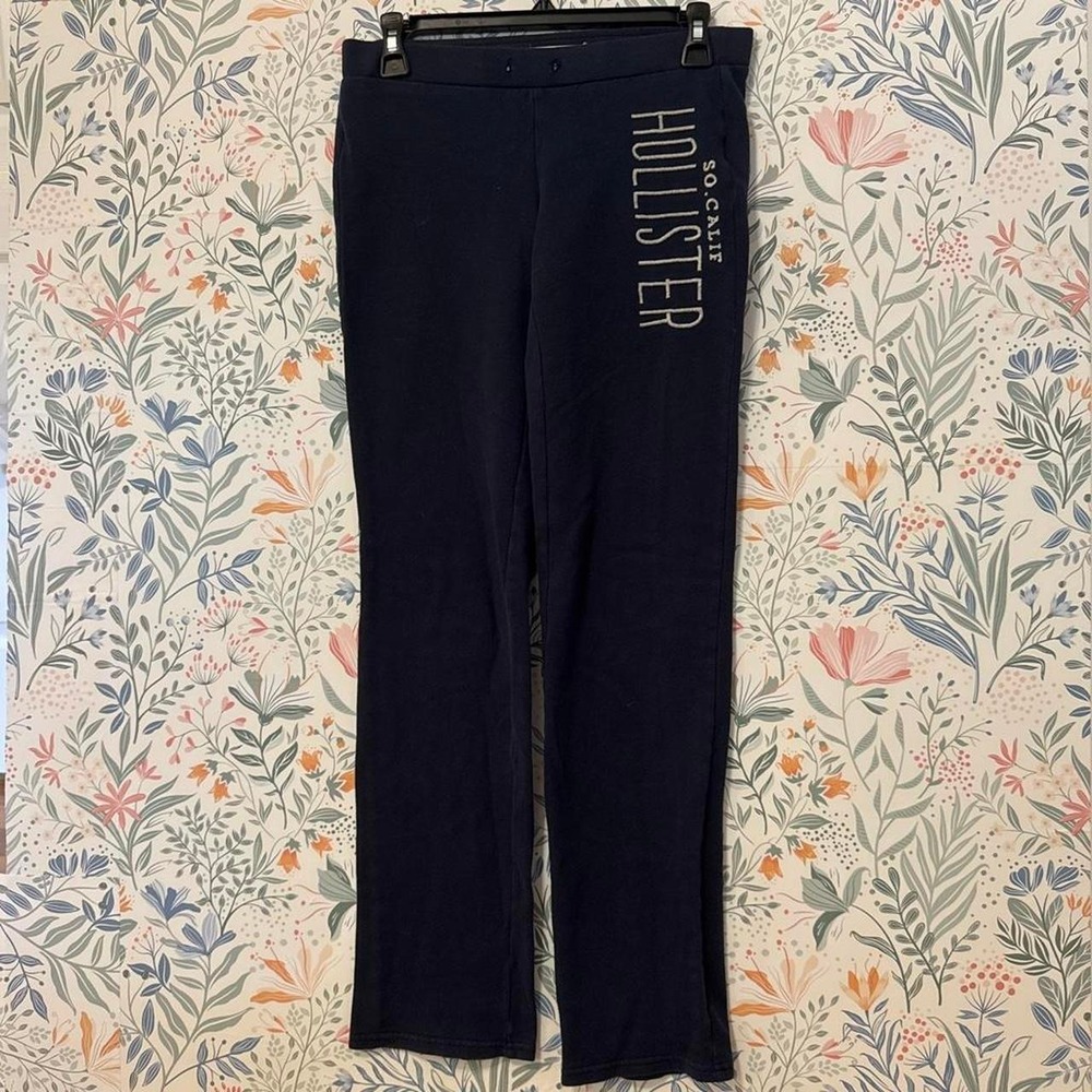 Vintage Y2K Hollister Navy Blue Straight Leg Sweatpants‎